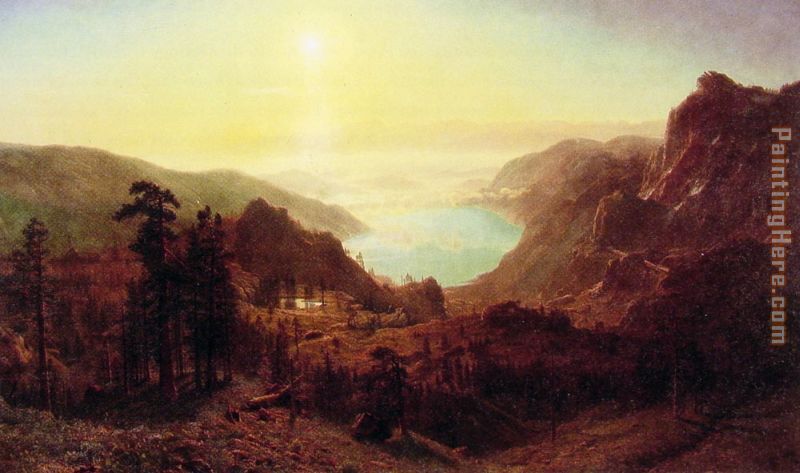 Albert Bierstadt Donner Lake from the Summit